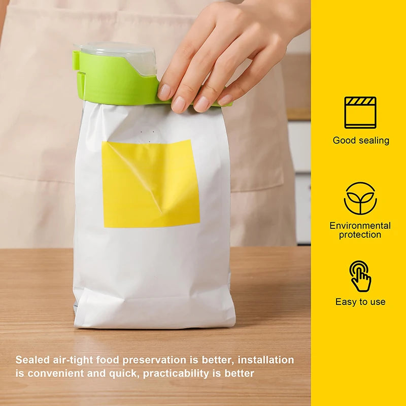Pet Food Easy Pour Bag Clips Spout Durable Plastic Sealing Snacks Qme