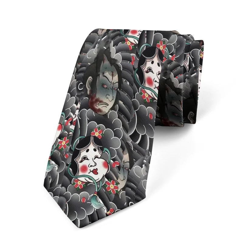 3d Printing Harajuku Fashion Unisex Tie Personality Interesting Qme style1