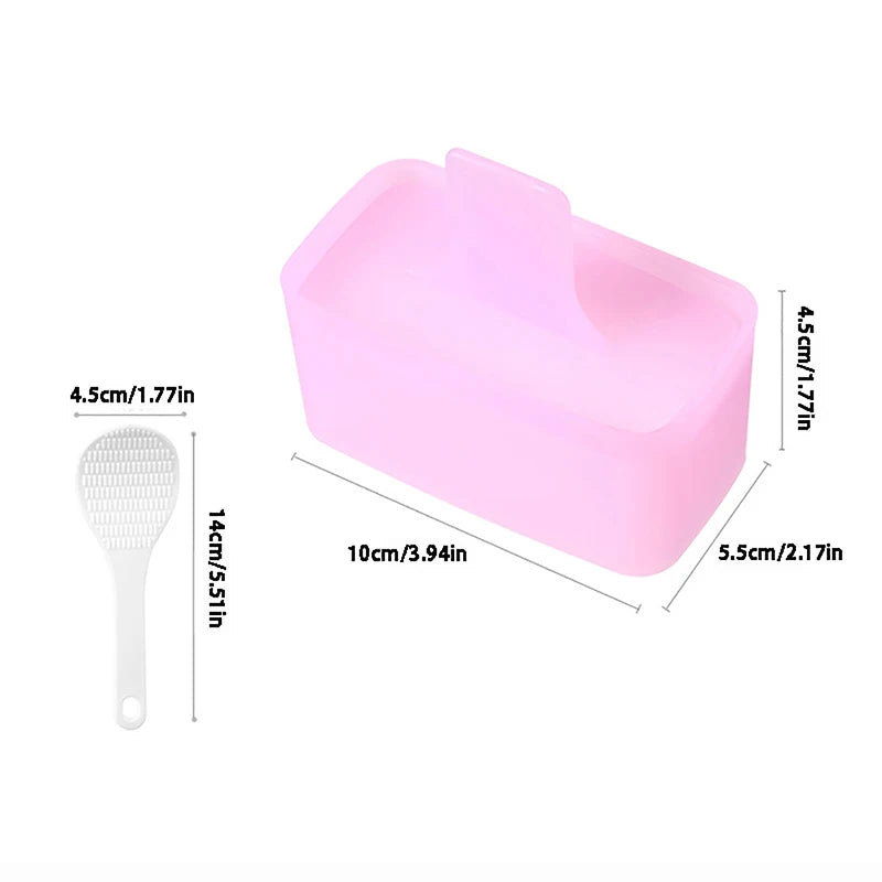^Rectangular Sushi Mold Musubi Making Kit Spam Kimbab Onigiri Household Kitchen Bento Accessories Rice Ball Maker Press Tool DIY Qme 1pc