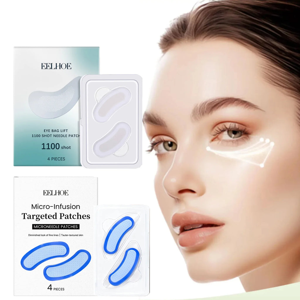 0.3mm Microneedle Eye Patches Mask Anti-Wrinkle Fade Eye Fine Lines Dark Circles Revitalizing Firm Moisturizing Retinol Eye Mask Qme