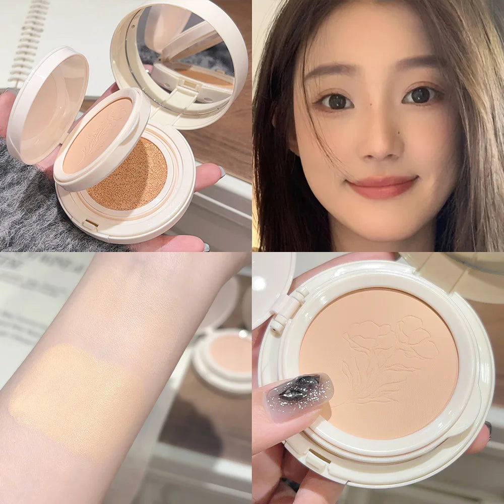 1 Double Layer Powder Cushion Clear Natural Lasting Brightening Gege Qme