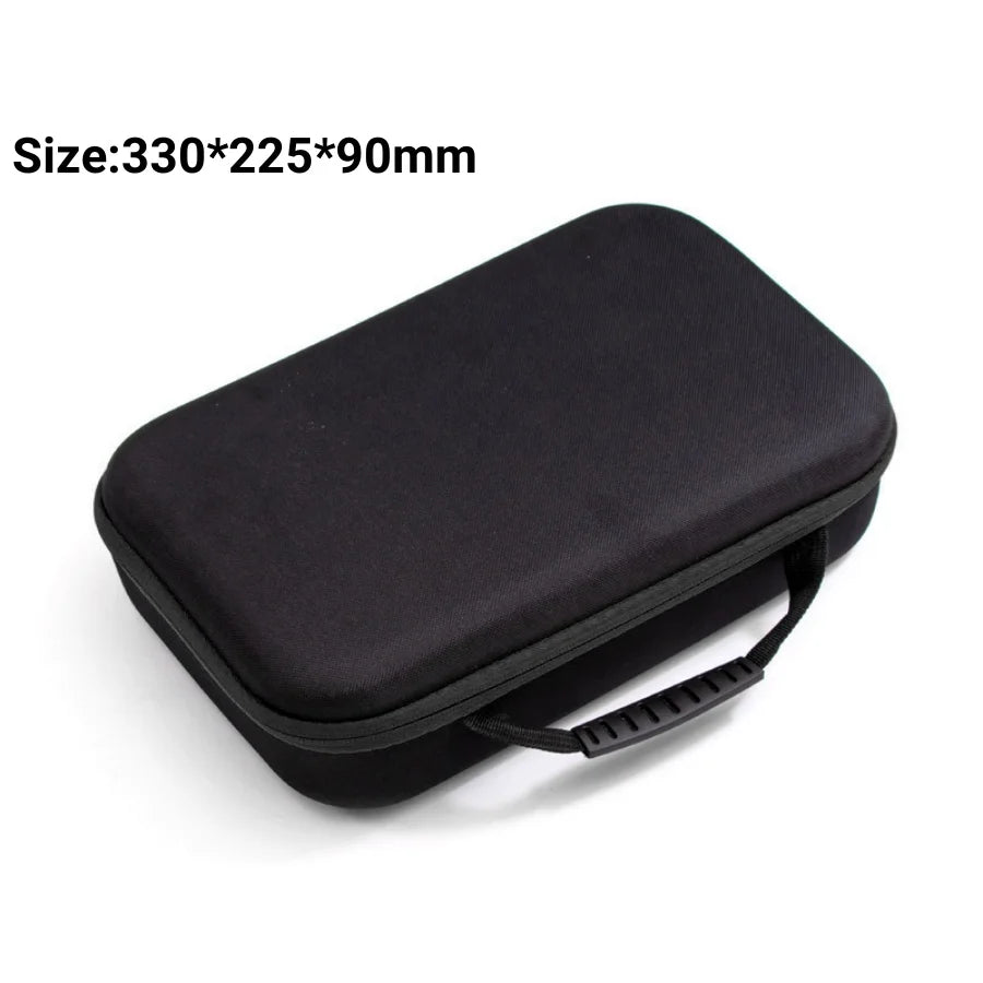 3-size Large Capacity Tools Bag Electric Drilling Tool Shockproof Bag Portable Outdoor Electrician Hardware Tool Waterproof Bag Qme Black - L