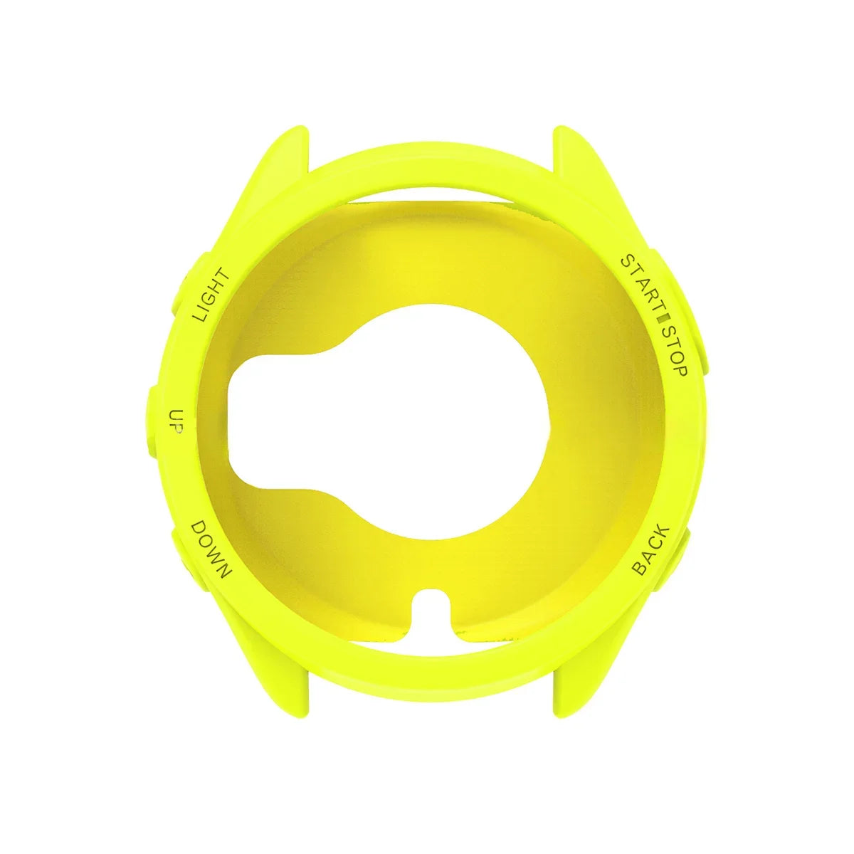 Silicone Case for Garmin Forerunner 965 Anti-scratch Protection Cover for Garmin 965 Soft Protector Bumper Shell Accessories Qme Yellow for Forerunner 965