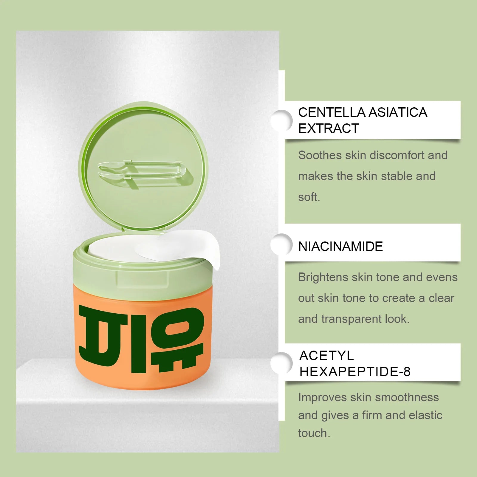 Centella Asiatica Moisturizing Cotton Pads Reduce Dullness Brighten Fade Fine Line Soothing Nicotinamide Facial Care Pads Qme