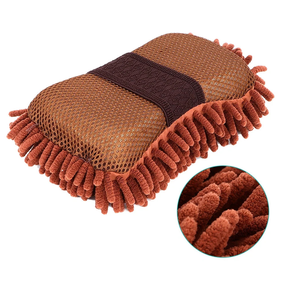 Car Cleaning Glove Car Cleaning Tool Ultrafine Chenille Car Washing Glove Microfiber Car Cleaning Brushes Care Tool Qme
