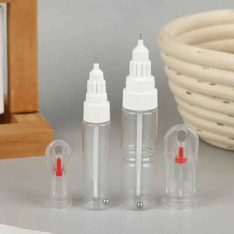 1 Needle Brush Dual-use Nail Polish Pen Empty Bottle Touch-up Paint Qme