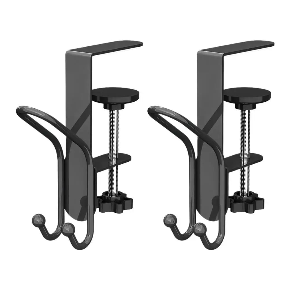 Portable Hanging Bag Hook Student Desk Side Hanging bag Artifact Removable mobile Handbag Holders Multi-functional Table Hook Qme C