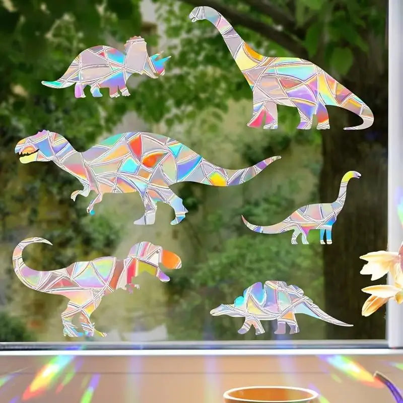 Made Reusable PVC Material Perfect Home Decoration Rainbow Dinosaur Qme