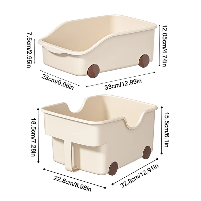 Kitchen Closet Organizer Sundries Storage Case Wheels Seasoning Qme