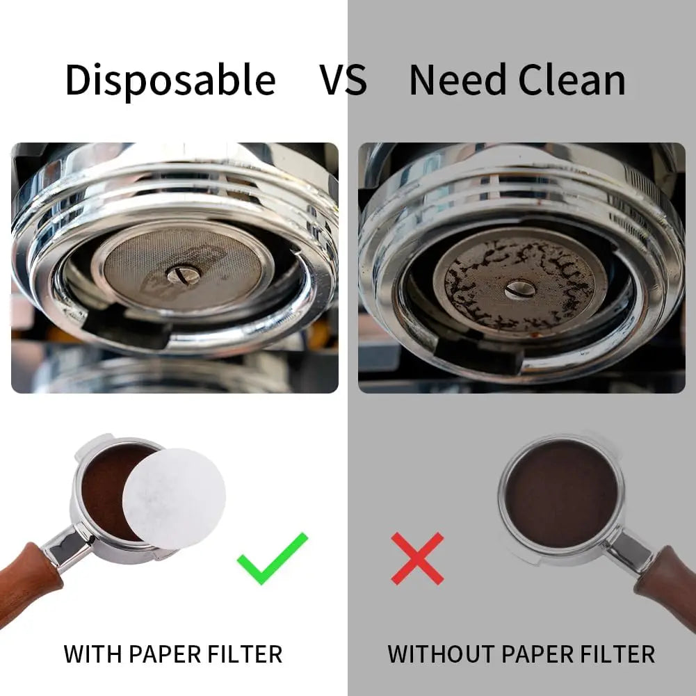 Coffee Paper Filter Unbleached Espresso Puck Screen Portafilter Qme