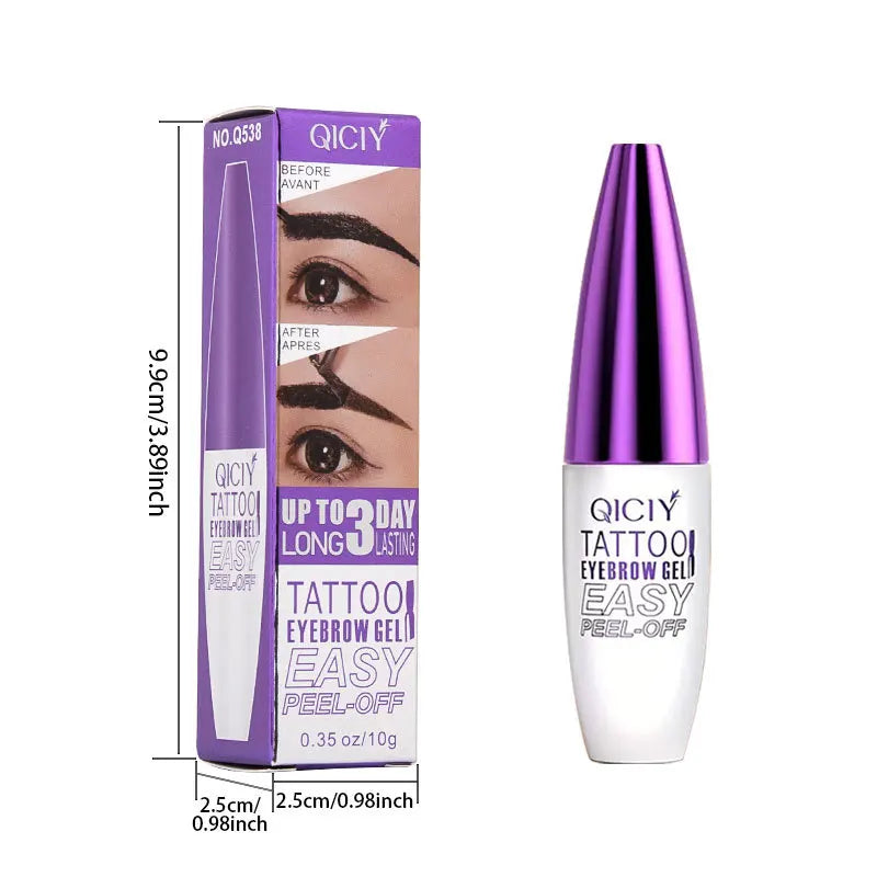 Tear Off Eyebrow Gel Long-lasting Fixing Waterproof Sweat Proof Qme