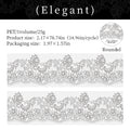 55mm*2m Black White Lace PET Tapes DIY Scrapbooking Junk Journal Aesthetics Decor Diary Collage Masking Tape Stationery Supplies Qme A