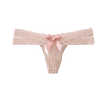 Underpants Low Waist Lace Thongs Cross Belt Lingerie Ladies T-back Qme Pink One Size 1pc