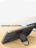 Creative Desktop Lazy Phone Holder Adhesive Backing Foldable Qme black