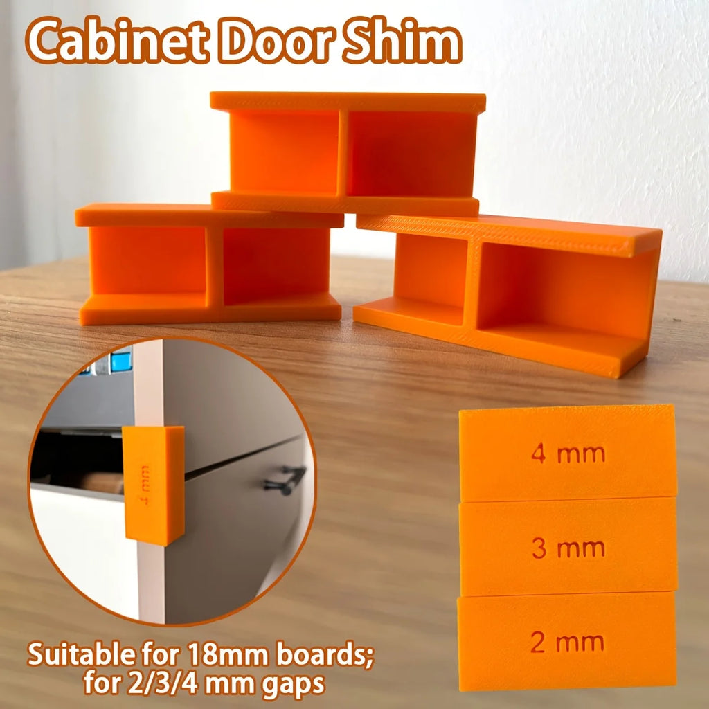 2/3/4mm Cabinet Panel Shims, Drawer Spacers for Home Woodworking Repair Qme
