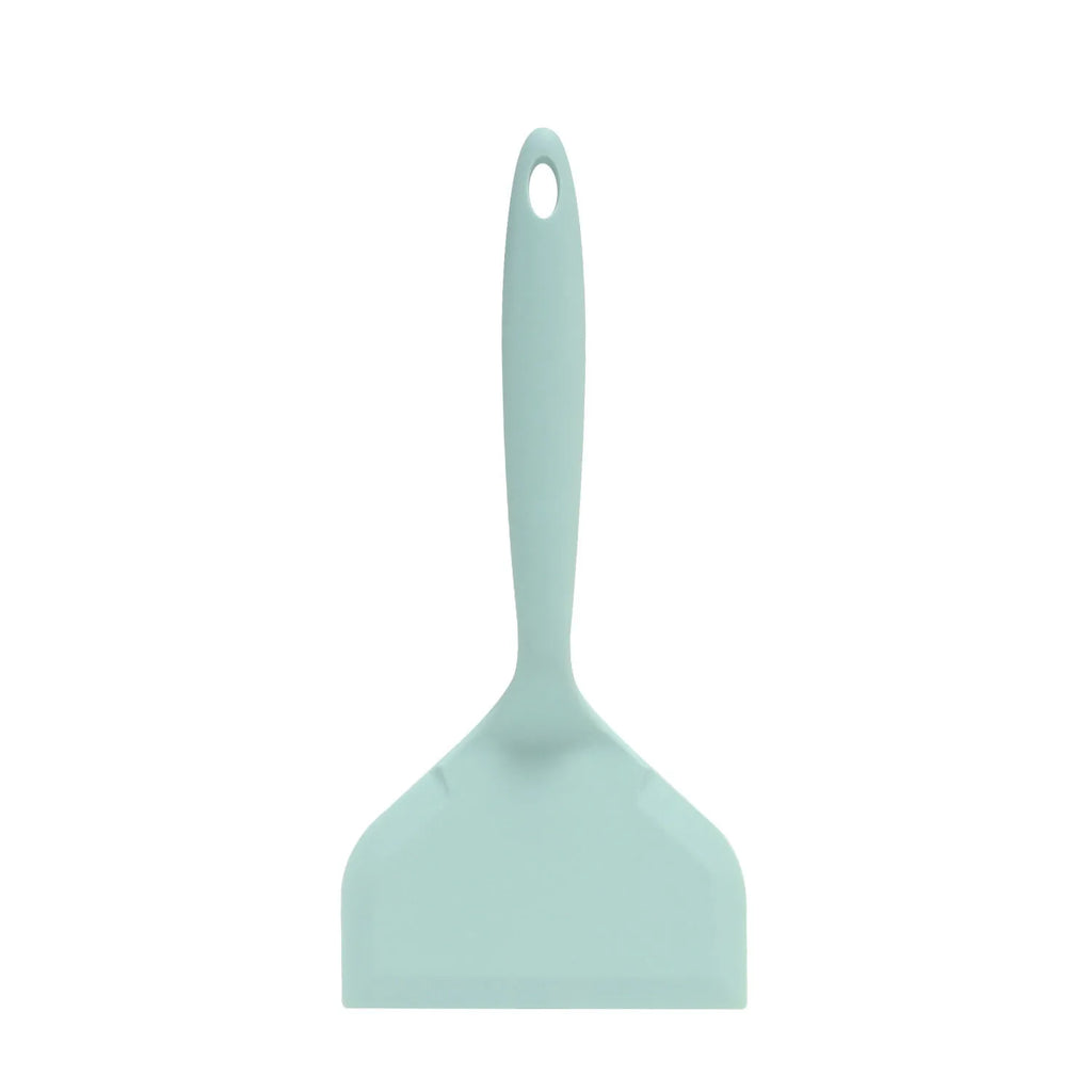 Silicone Spatula Pancakes Shovel Omelette Spatula Turner for Eggs Fish Pancake Non Stick Wide Soft Pizza Shovel Kitchen Scraper Qme Green