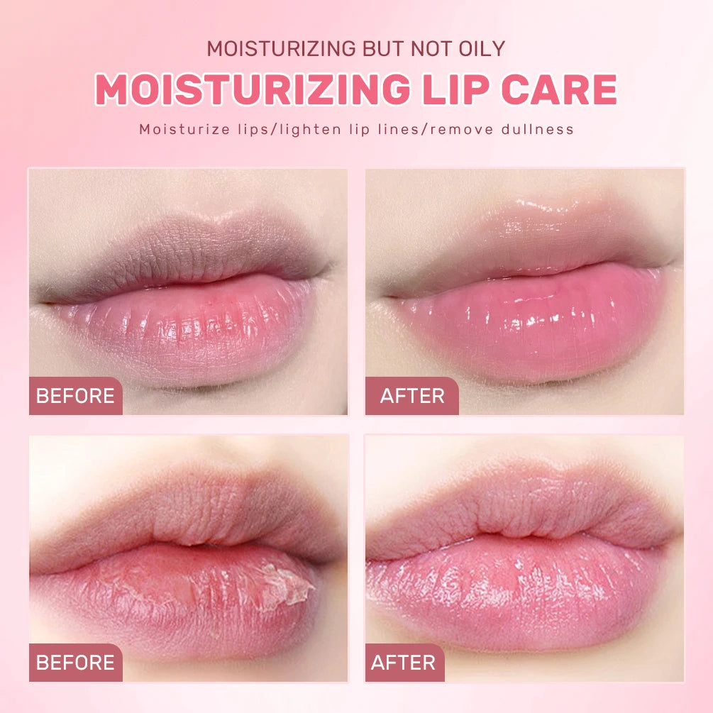 QIBEST Jelly Lipstick Moisturizing Lasting Natural Temperature Change Color Lip Balm Nouritious Makeup Lip Satin Tint Cosmetics Qme