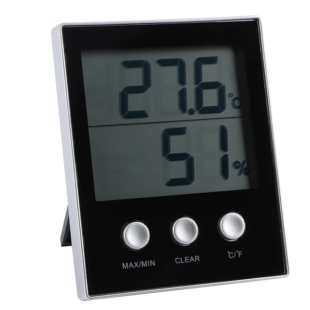 LCD Digital Thermometer Hygrometer Indoor Temperature Humidity Monitor Gauge Meter for Home Office Room Environment Control Qme