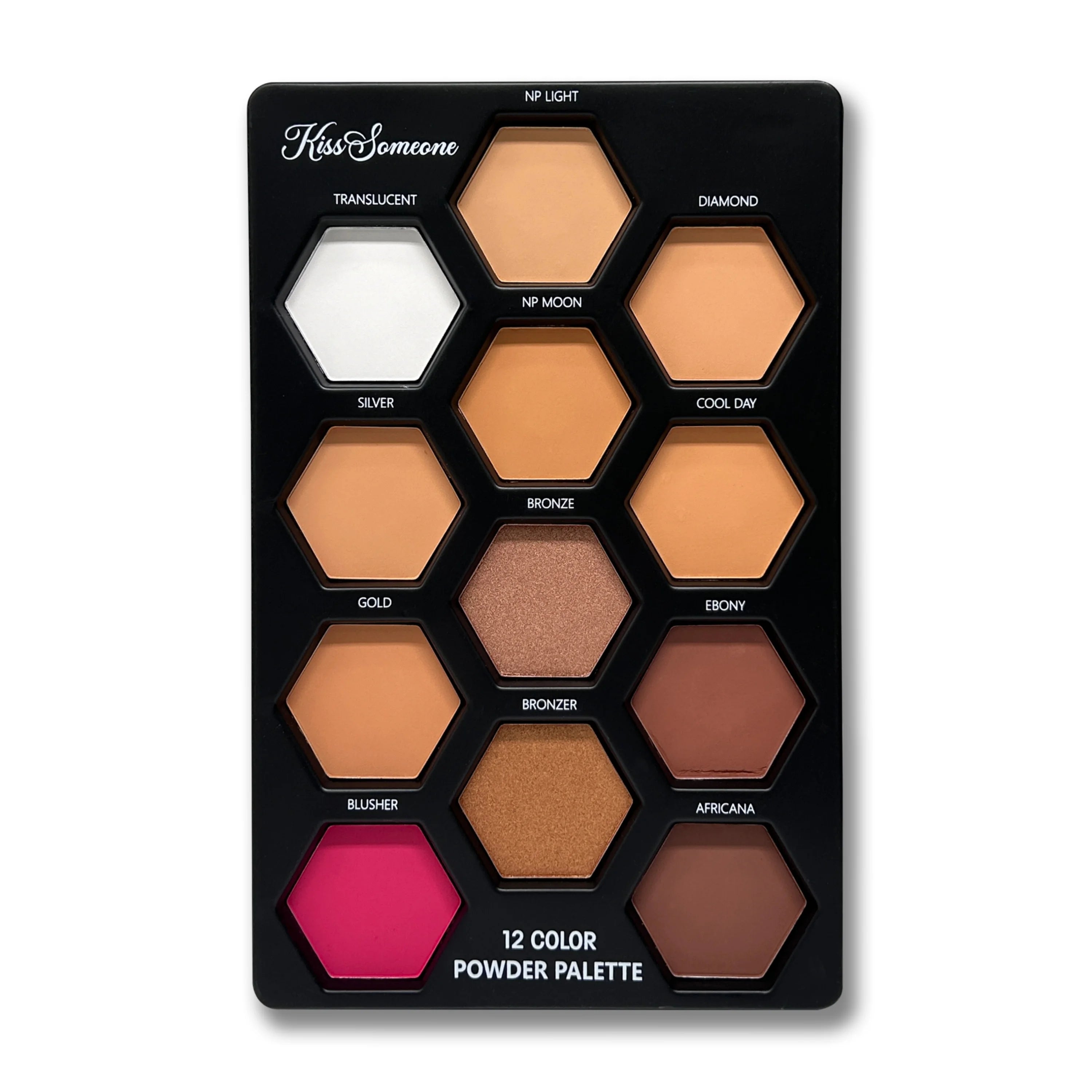 12-color contour palette, blush highlighter contour powder with rich colors suitable for Halloween use Qme