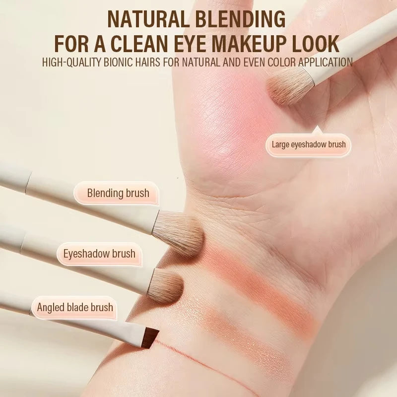 5 7 10 Professional Makeup Brushes Tools White Eyeshadow Eyeliner Qme