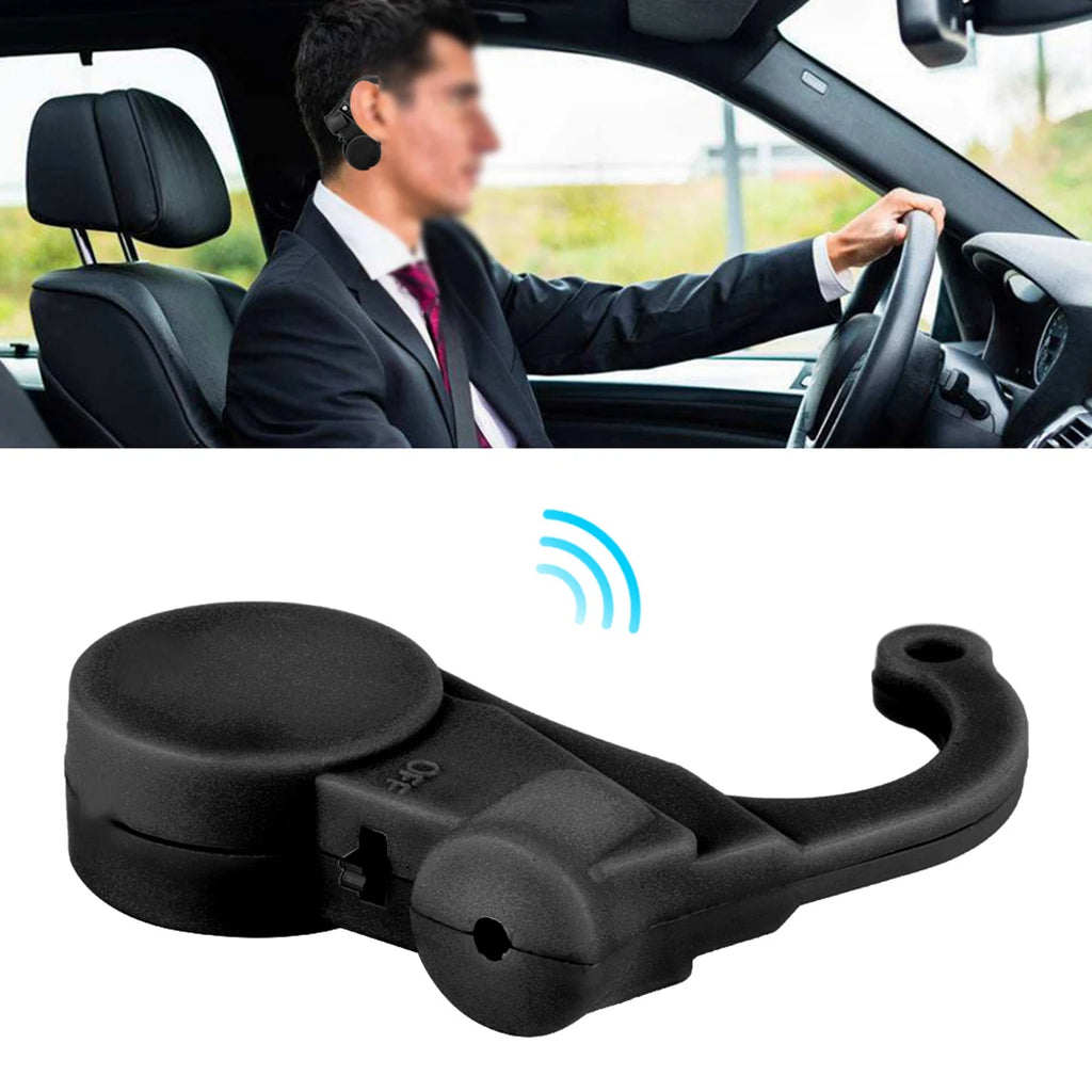 Driver Anti-Sleep Alarm Fatigue Reminder Black Car Safety Alert Device for Long-Distance Driving Hanging On Right Ear Qme
