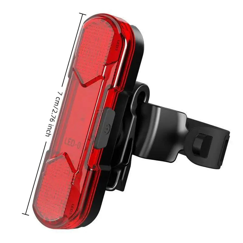 Waterproof LED Bike Light USB Rechargeable Bicycle Tail Safety Qme