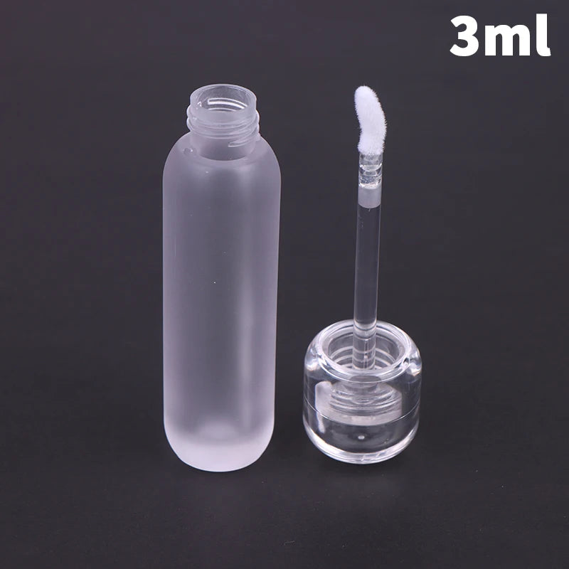 Empty Clear Lip Gloss Tube Refillable Mini Container Balm Lipstick Qme