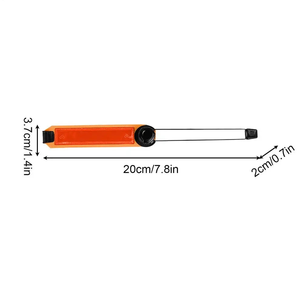 1PC Bike Pants Leg Strap Reflective Bicycle Trousers Band Bike Trousers Strap For Cyclists Bikers Hikers Women Men Daily Commute Qme Orange