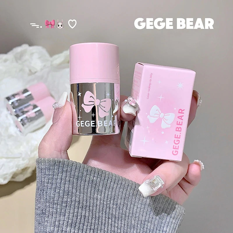 Gege Bear Dual Lip Jelly Mirror Shine Hydrating Moisturizing Gloss Qme