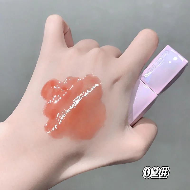 GEGE BEAR Hydrating Lip Oil Gloss Glass Shine Plumping Serum Qme GX1629-02