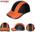 ESCAM Safety Helmet Motorcycle Helmet Half Helmet Summer Electric Car Men Women Personality Baseball Helmet Protection Qme Orange
