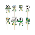 Soccer Theme Cake Toppers World Game Designs Cupcake Picks Decoration Qme CN
