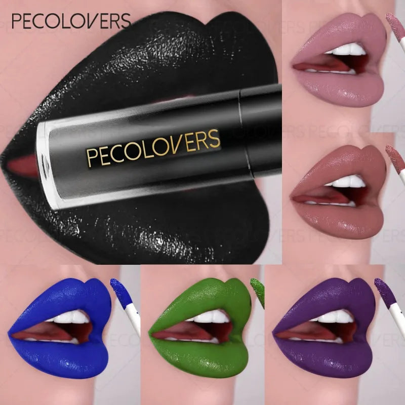 Black Tube Matte Lip Gloss Multi-color Selection Plump Lipstick Qme