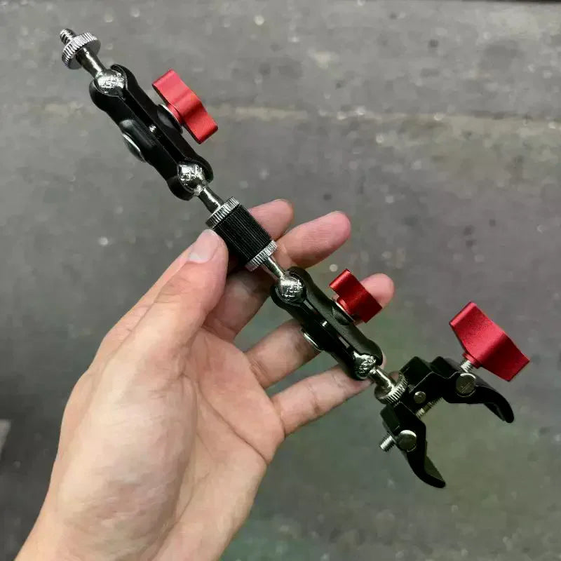 Photography Accessories Camera Metal Clamp Double Ball Head Magic Arm Qme
