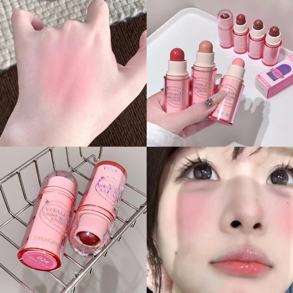 SHAQINUO Korean-style Matte Blush Stick Natural Long-lasting Silky Qme