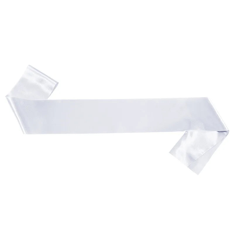 Blank Satin Sash Plain Party Event Diy Own Wedding Bachelorette Qme CL-11 One Size