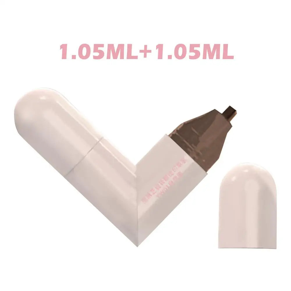 1pc Winged Eye End Stamp Double-Tip Women Makeup Eye End Wing Stamp Waterproof Stencil Portable Quick Drying Eyeliners Cosmetics Qme Brown