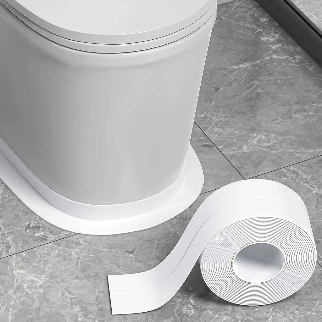 2 Roll PVC Sealing Tape For Bathroom Kitchen Caulk Strip Tape Self Adhesive Waterproof Wall Stickers Mold Proof Sealing Tapes Qme
