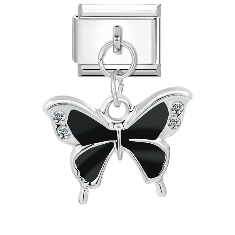 Fashion Women's Daisy Sun Stars NO 8 Ball Italian Charm Links Fit