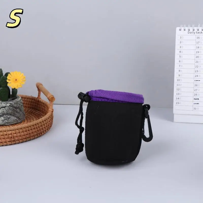 Camera Lens Cover Neoprene Bag Waterproof Soft Pouch Shockproof Most Qme S Purple