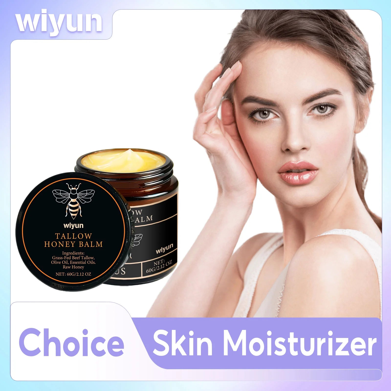 Beef Tallow Face Cream Improve Dry Dullness Lift Facial Brightening Skin Care Products Smooth Fine Lines Moisturizing Body Cream Qme