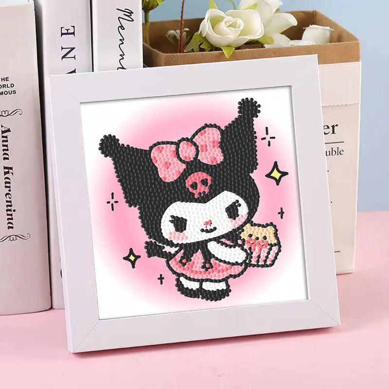 Hello Kitty Kuromi Diamond Painting DIY Craft Frame Cartoon Students Qme 26