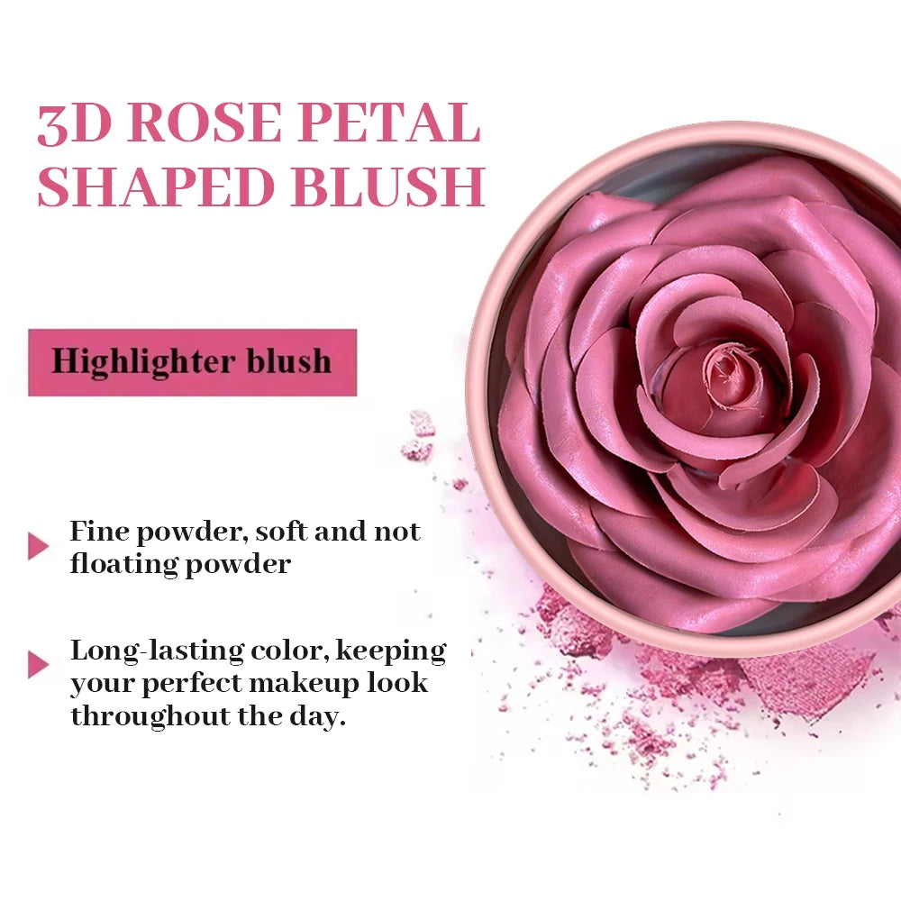 4-color Matte Petal Blush Palette Highlighter Contour Cream Qme