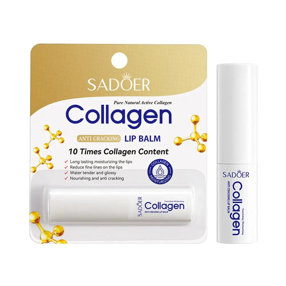 Nourish Lipstick Collagen Lip Balm Anti Cracking Moisturizing Natural Qme collagen