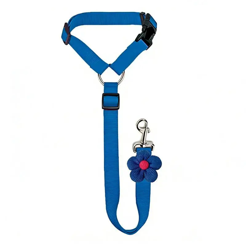 Dogs Vehicles Dog Seatbelt Tether Christmas Seat Belt Vehicle Secure Qme Dark blue