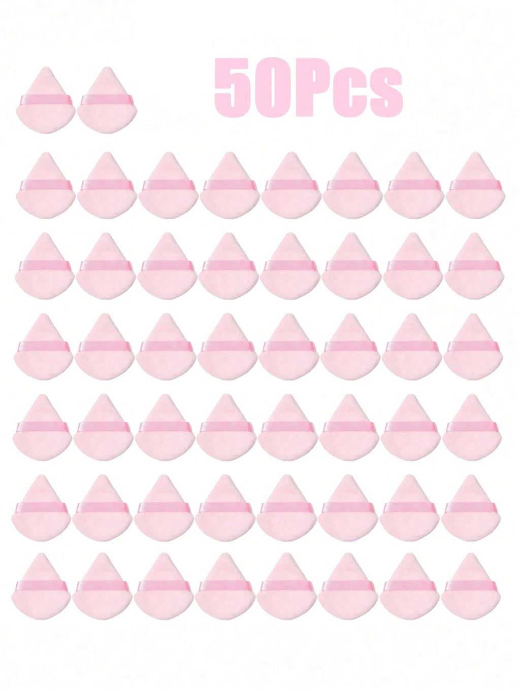 50 24 15 5 1 Triangular Powder Puff Reusable Multi-functional Makeup Qme 50Pcs