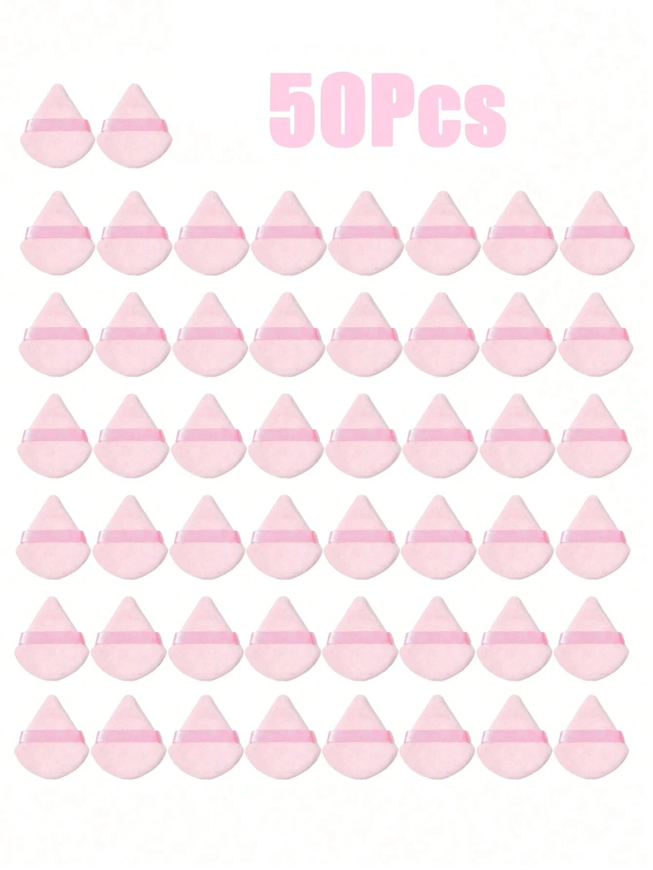 50 24 15 5 1 Triangular Powder Puff Reusable Multi-functional Makeup Qme 50Pcs