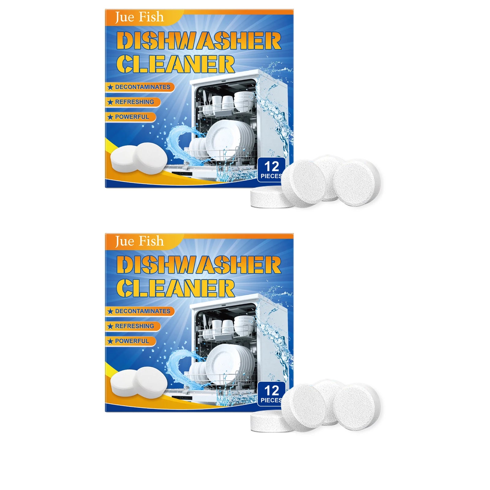Dishwasher Cleaner Quickly Dissolving Oil Stain Reduce Odors Effectively Inhibit Bacterial Growth Remove Scale Detergent Tablets Qme 24pcs Boxed