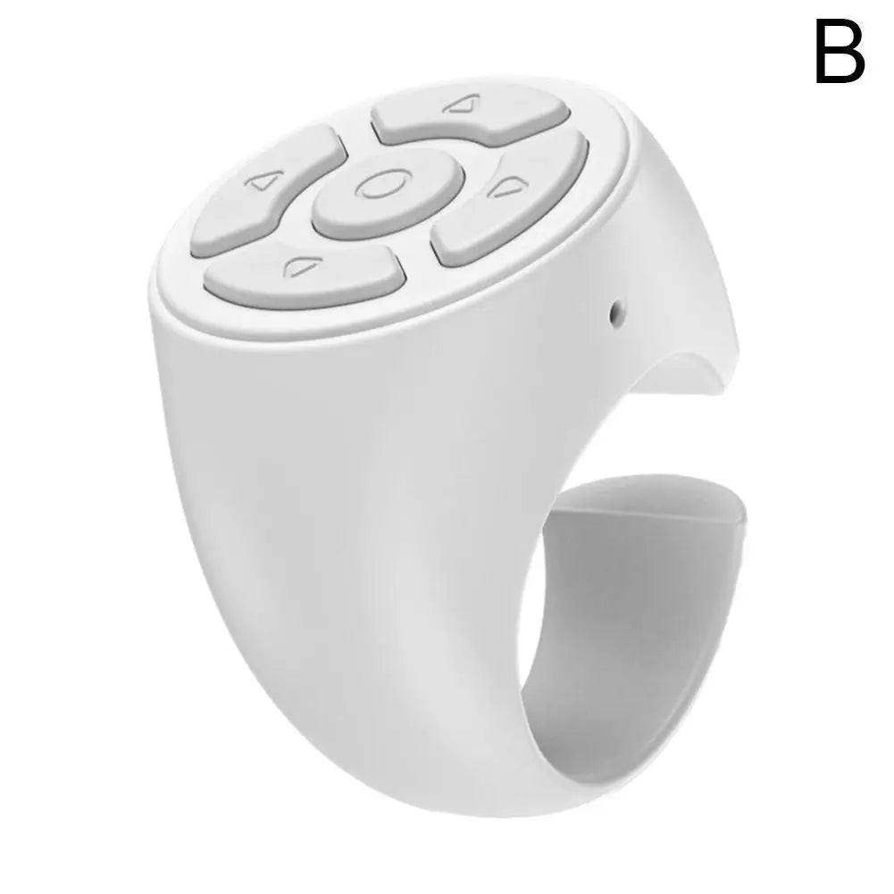 Wireless Bluetooth Remote Control, Video Scrolling Ring Page Turner Bluetooth Ring Scroller, Rechargeable Scrolling Rings Qme B