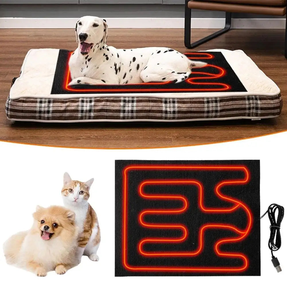 NEW USB Seat Cushion Heater USB Heating Film Warm Folding Heated Sheet Car Seat Mat Cushion Pet Reptile Winter Warm Pads Qme